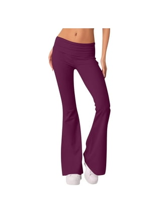 JURANMO Women's Bootcut Yoga Pants - Flare Leggings for Women High Waisted  Stretch Workout Lounge Bell Bottom Jazz Dress Pants 