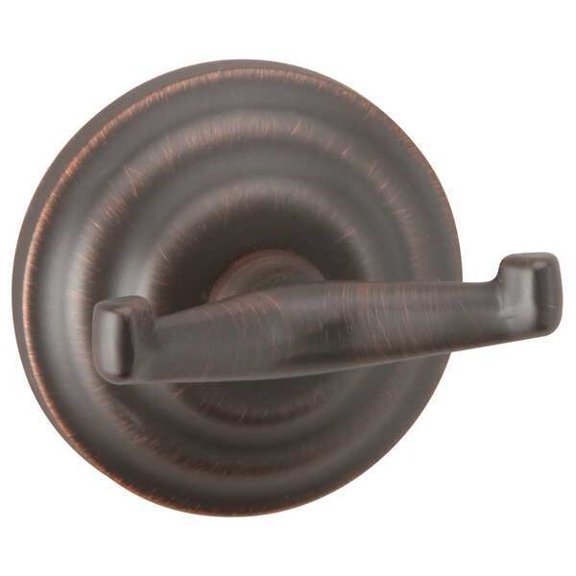 Taymor Bathroom Hook,Zinc,Bronze,2 7/8 in W 04-BRN6202