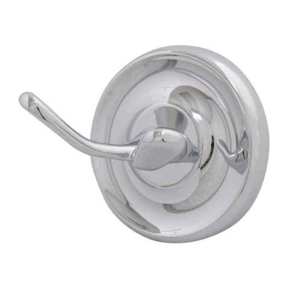 Taymor Bathroom Hook,Zinc,Polished,2 1/2 in W 04-7902