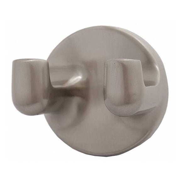Taymor Bathroom Hook,Zinc,Satin,2 1/8 in W 04-SN8402