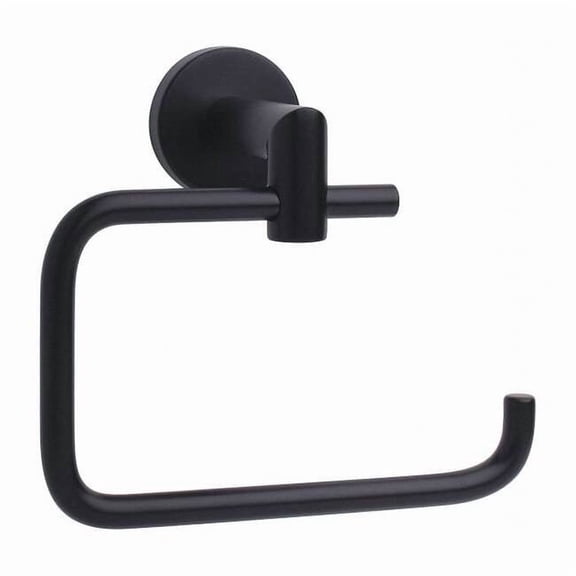 Taymor Toilet Paper Holder,Black,6-3/4"W,1 Roll 04-2838BLK