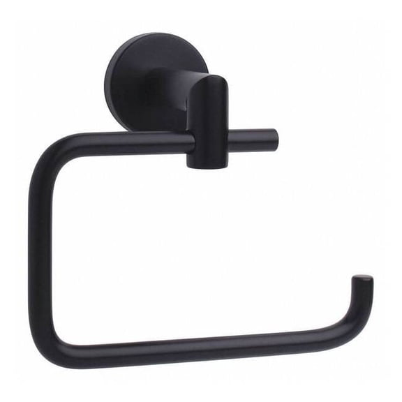 Taymor Toilet Paper Holder,Black,6-3/4"W,1 Roll 04-2838BLK