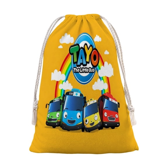 Tayo Little Bus Pattern Christmas Bunch Pocket 12*15 in