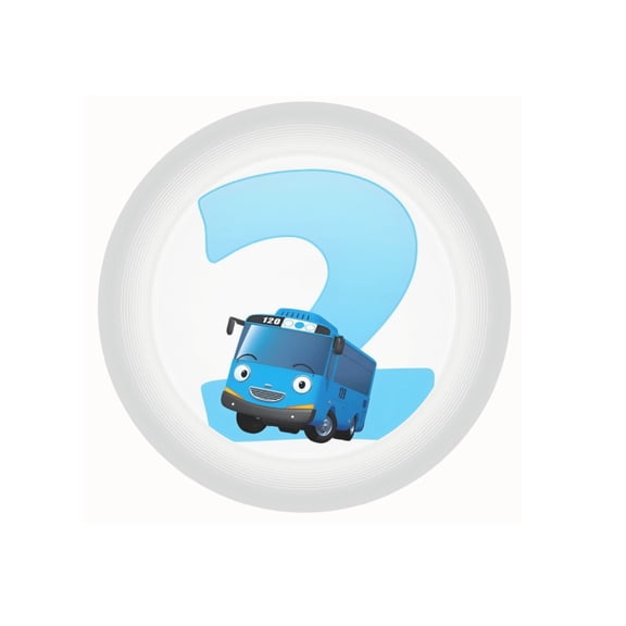 Tayo Little Bus Patterned Frisby Slip Resistant And Stable Throw With A Hidden Love For Parent-Child Fun