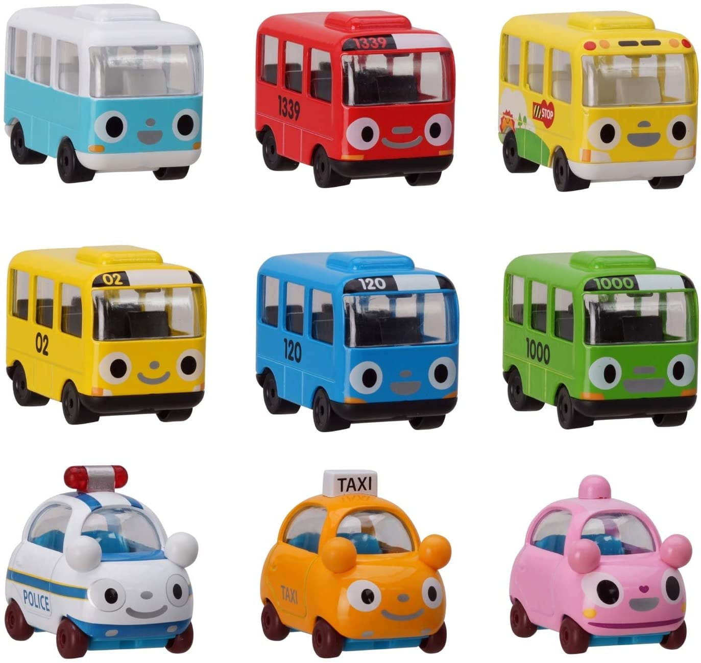 Tayo Mini Cars Toy for Kids Metal Tayo The Little Bus and Friends