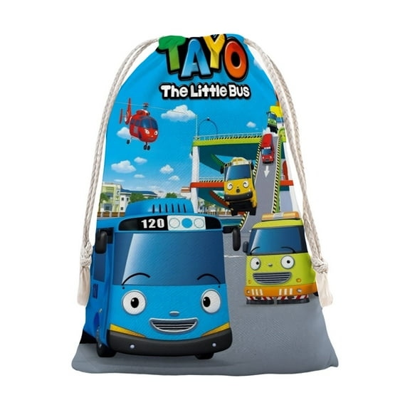 Tayo the Little Bus-theme Christmas Bunch Pocket for Christmas Decoration gifts Pocket12"X15"(30cm*39cm)