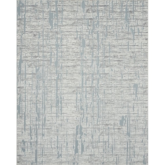 Modern Distressed Rug Tayse Breeze Area Rug BRZ1206 Contemporary Blue Distressed Outdoor 5' 3 ...