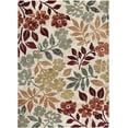 thumbnail image 1 of Tayse Deco Area Rug DCO1317 Transitional Cream Vines Bulbs 2' x 3' Rectangle, 1 of 2