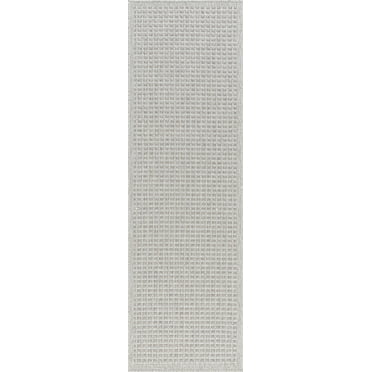Tayse Denver Area Rug DEN1000 Contemporary Taupe Banded Rows 2' 2" x 7' 3" Rectangle