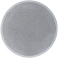 thumbnail image 1 of Tayse Denver Area Rug DEN1004 Contemporary Light Gray Banded Thin 5' 3" x 5' 3" Round, 1 of 2