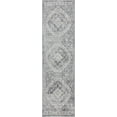 thumbnail image 1 of Tayse Diamond Area Rug DIA1300 Traditional Gray Rounded Bulbs 2' 2" x 7' 3" Rectangle, 1 of 2