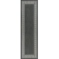 thumbnail image 1 of Tayse Eco Area Rug ECO1000 Transitional Black Banded Rows 2' 2" x 7' 3" Rectangle, 1 of 2