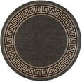 thumbnail image 1 of Tayse Eco Area Rug ECO1001 Transitional Black Faded Angled 5' 3" x 5' 3" Round, 1 of 2