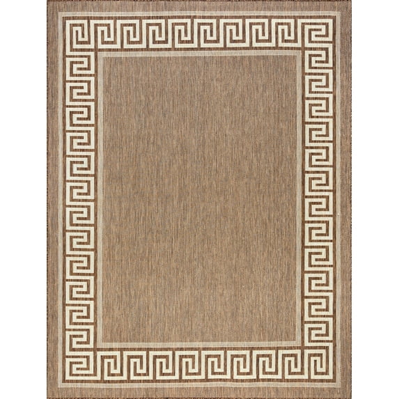 Tayse Eco Area Rug ECO1003 Transitional Gold Faded Shaded 5' 3" x 7' 3" Rectangle