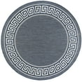 thumbnail image 1 of Tayse Eco Area Rug ECO1005 Transitional Navy Solid Angled 5' 3" x 5' 3" Round, 1 of 2