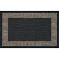 thumbnail image 1 of Tayse Eco Area Rug ECO1101 Transitional Black Banded Rows 2' x 2' 11" Rectangle, 1 of 2