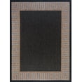 thumbnail image 1 of Tayse Eco Area Rug ECO1101 Transitional Black Banded Rows 3' 11'' x 5'3'' Rectangle, 1 of 2