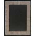 thumbnail image 1 of Tayse Eco Area Rug ECO1101 Transitional Black Banded Rows 5' 3" x 7' 3" Rectangle, 1 of 2