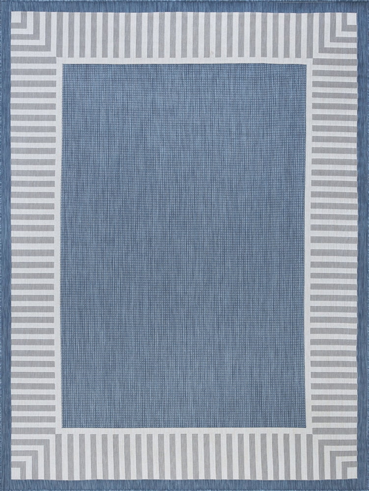 Eco Elgin 5'3" x 7'3" Machine-Woven Blue Transitional Area Rug