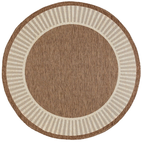 Tayse Eco Area Rug ECO1103 Transitional Gold Faded Shaded 5' 3" x 5' 3" Round