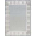 thumbnail image 1 of Tayse Eco Area Rug ECO1104 Transitional Gray Lines Banded 3' 11'' x 5'3'' Rectangle, 1 of 2