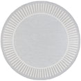 thumbnail image 1 of Tayse Eco Area Rug ECO1104 Transitional Gray Lines Banded 5' 3" x 5' 3" Round, 1 of 2