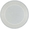 thumbnail image 1 of Tayse Eco Area Rug ECO1104 Transitional Gray Lines Banded 7' 10 x 7' 10" Round, 1 of 2