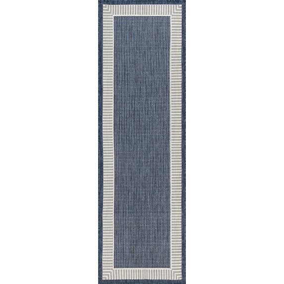 Tayse Eco Area Rug ECO1105 Transitional Navy Faded Shaded 2' 7" x 9' 10" Rectangle