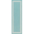 thumbnail image 1 of Tayse Eco Area Rug ECO1106 Transitional Aqua Single-Color Solid 2' 7" x 9' 10" Rectangle, 1 of 2
