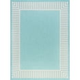 thumbnail image 1 of Tayse Eco Area Rug ECO1106 Transitional Aqua Single-Color Solid 5' 3" x 7' 3" Rectangle, 1 of 2