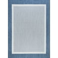 thumbnail image 1 of Tayse Eco Area Rug ECO1202 Transitional Blue Banded Rows 5' 3" x 7' 3" Rectangle, 1 of 2