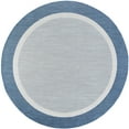 thumbnail image 1 of Tayse Eco Area Rug ECO1202 Transitional Blue Banded Rows 7' 10 x 7' 10" Round, 1 of 2
