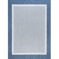 Tayse Eco Area Rug ECO1202 Transitional Blue Banded Rows 8' 9" x 12' 2" Rectangle