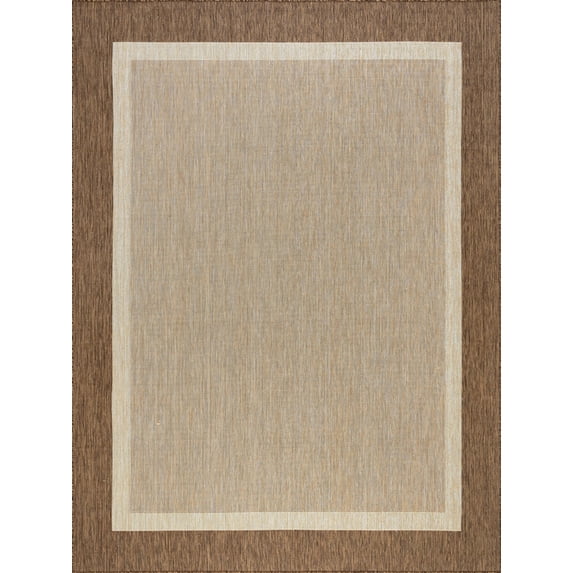 Tayse Eco Area Rug ECO1203 Transitional Gold Single-Color Flat 7' 10" x 10' 2" Rectangle