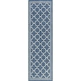 thumbnail image 1 of Tayse Eco Area Rug ECO1302 Transitional Blue Angled Rings 2' 2" x 7' 3" Rectangle, 1 of 2