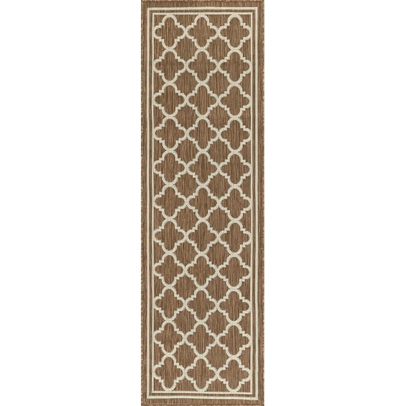 Tayse Eco Area Rug ECO1303 Transitional Gold Repeat Loops 2' 2" x 7' 3" Rectangle