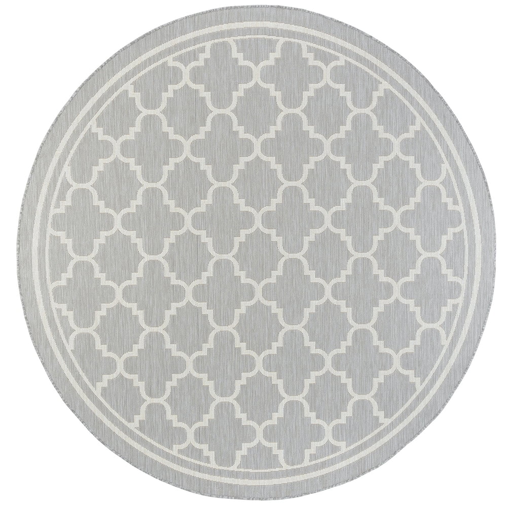 Tayse Eco Area Rug ECO1304 Transitional Gray Simple Loops 7' 10 x 7' 10 ...