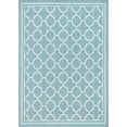 thumbnail image 1 of Tayse Eco Area Rug ECO1306 Transitional Aqua Repeated Rings 7' 10" x 10' 2" Rectangle, 1 of 2