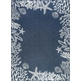 thumbnail image 1 of Tayse Eco Area Rug ECO1505 Novelty Navy Sea Coral 3' 11'' x 5'3'' Rectangle, 1 of 2