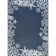 thumbnail image 1 of Tayse Eco Area Rug ECO1505 Novelty Navy Sea Coral 5' 3" x 7' 3" Rectangle, 1 of 2