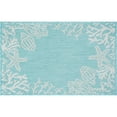 thumbnail image 1 of Tayse Eco Area Rug ECO1506 Novelty Aqua Shells Sea 2' x 2' 11" Rectangle, 1 of 2