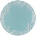 thumbnail image 1 of Tayse Eco Area Rug ECO1506 Novelty Aqua Shells Sea 7' 10 x 7' 10" Round, 1 of 2