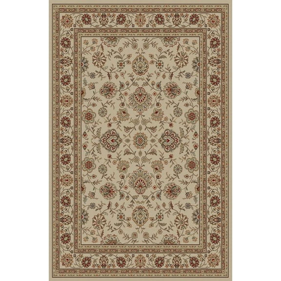 Tayse Elegance Area Rug 5142 Ivory Flower Vines