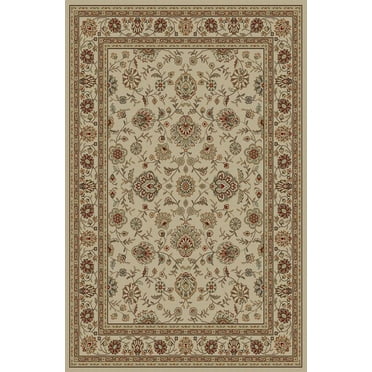 Tayse Elegance Area Rug 5142 Ivory Flower Vines