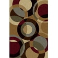 thumbnail image 1 of Tayse Festival Area Rug 8740 Multi Circles Rings 7' 10" x 10' 3" Rectangle, 1 of 11