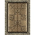 thumbnail image 1 of Tayse Festival Area Rug 8753 Contemporary Beige Zebra Tiger 7'10'' x 10'3'' Rectangle, 1 of 3