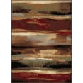 thumbnail image 1 of Tayse Festival Area Rug 8900 Contemporary Multi Paintstrokes Stripes, 1 of 3