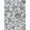 thumbnail image 1 of Tayse Madison Area Rug MDN3517 Transitional Cream Curls Blossoms 2' 3" x 10' Rectangle, 1 of 2