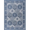 thumbnail image 1 of Tayse Madison Area Rug MDN3607 Traditional Navy Rings Repeat 5' x 7' Rectangle, 1 of 2
