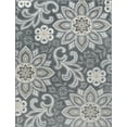 thumbnail image 1 of Tayse Madison Area Rug MDN3941 Transitional Dark Gray Petals Leaves 7' 6" x 9' 10" Rectangle, 1 of 7